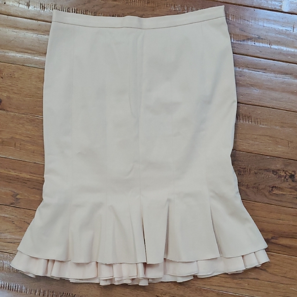 Moschino Pin-up Peplum Light Pink Pencil Skirt